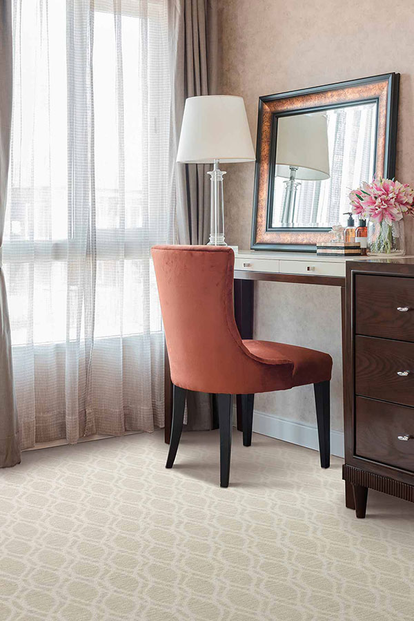 Room with a living coral accent piece