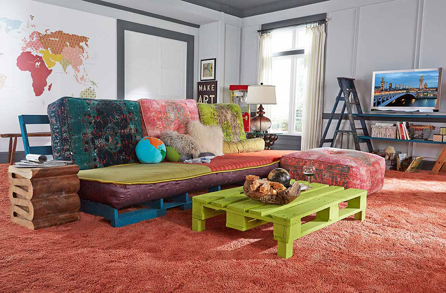 Shabby chic living room