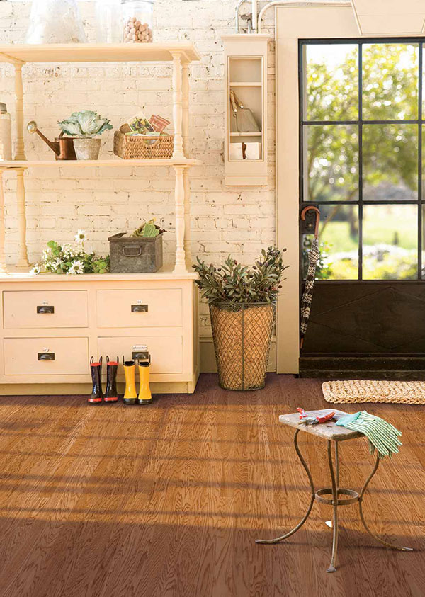 Farmhouse styled foyer